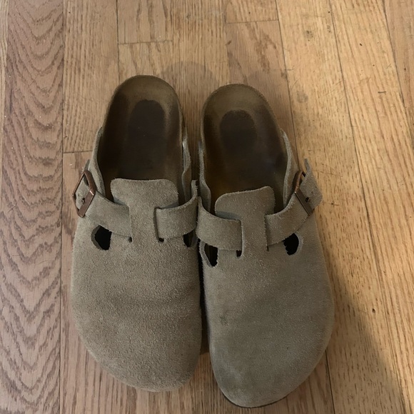 Birkenstock Suede Slip-On Clogs - Picture 2 of 8